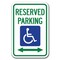 Signmission Reserved Parking w/Handicap Symbol & Arrow Left & Right 12inx18in Hvy Alum, A-1218 Handicap A-1218 Handicap - Res Pk Hand Sy L R - alternate 1
